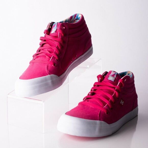 DC Evan Hi Sp Kids Youth Raspberry Skateboard Shoe - Picture 2 of 9